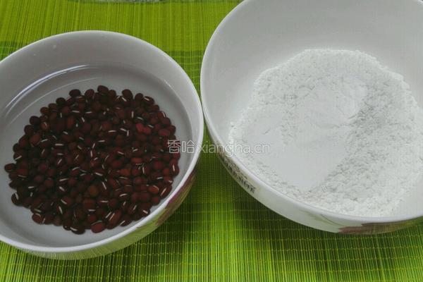 红豆糯米糍的做法图解1