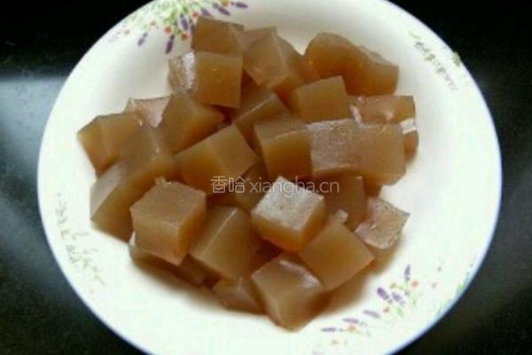 炒凉粉的做法图解3