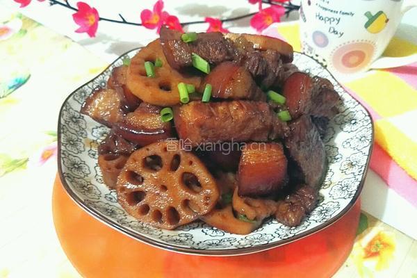 莲藕红烧肉的做法图解10