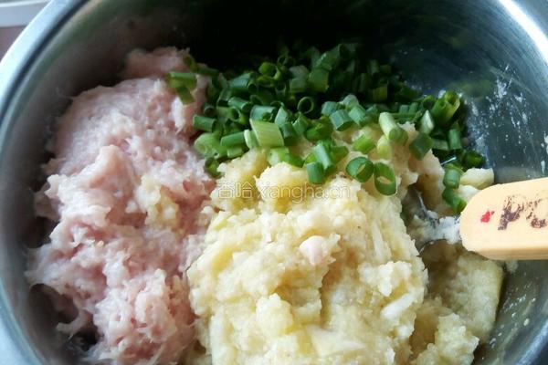 南瓜花酿肉的做法图解4