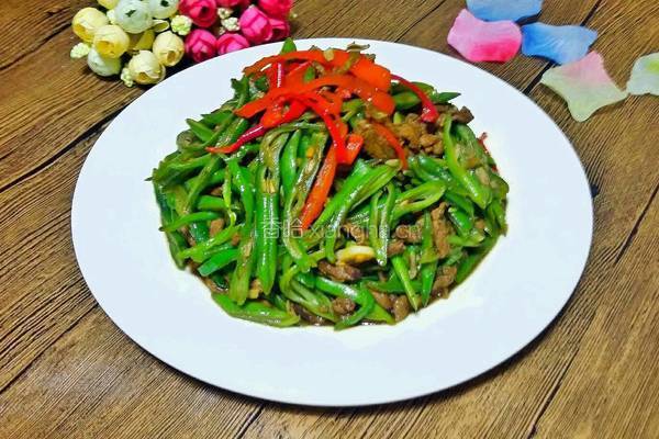 豆角炒肉的做法图解12