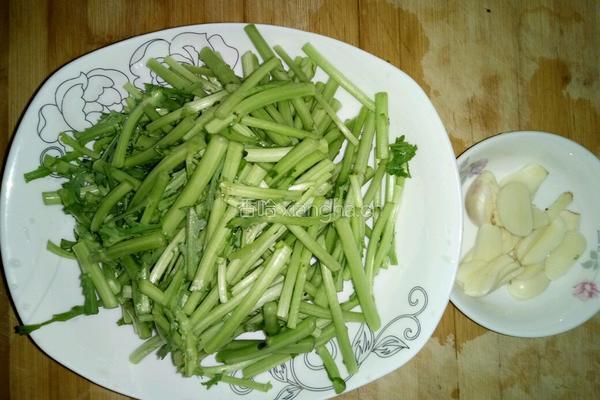 蒜香茼蒿的做法图解3