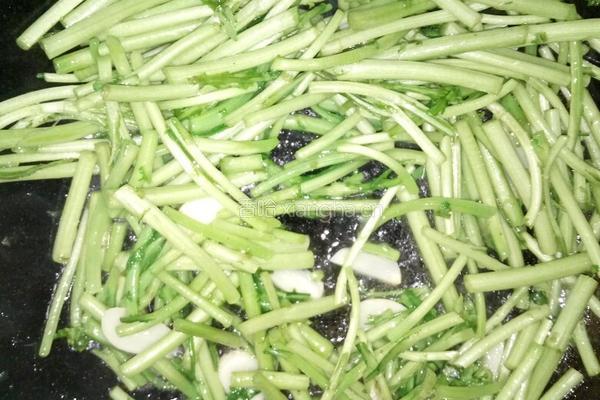 蒜香茼蒿的做法图解5