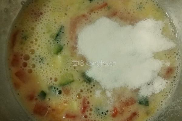 番茄蛋饼的做法图解4