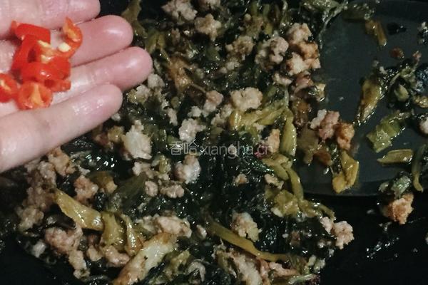 咸菜炒肉末的做法图解6