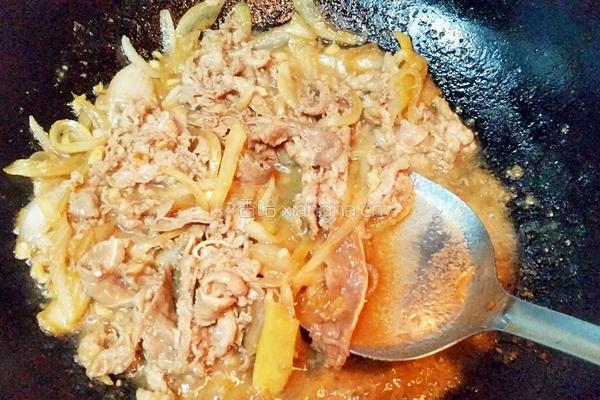 日式牛肉丼饭的做法图解8