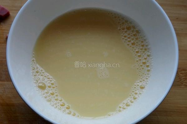 香肠蒸蛋的做法图解2