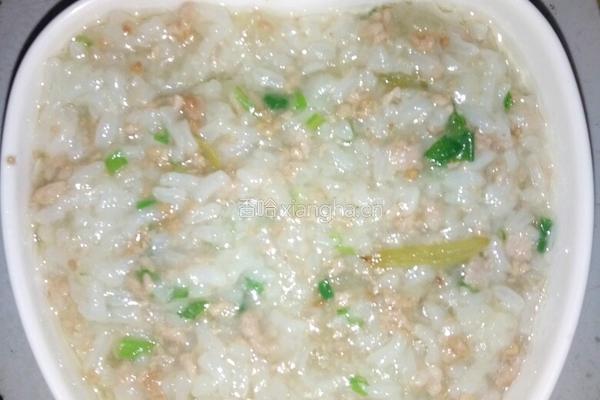 冬瓜瘦肉粥的做法图解6