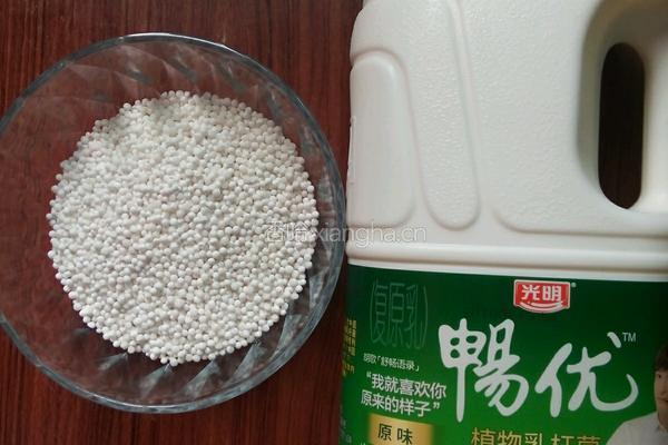 酸奶西米露的做法图解1
