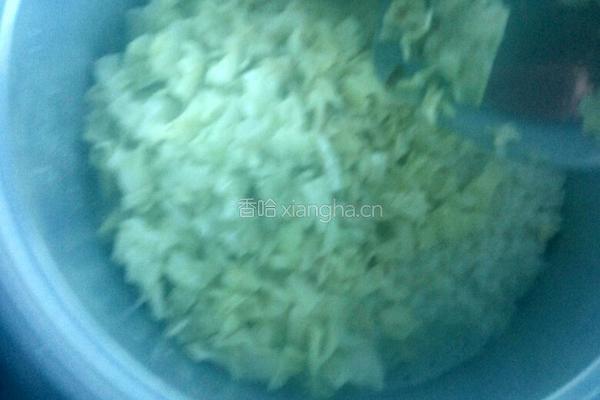 白菜焖饭的做法图解6