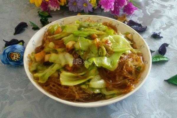 包菜粉条的做法图解6