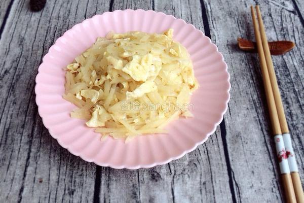 土豆炒鸡蛋的做法图解8