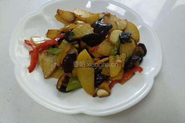 土豆烧香菇的做法图解7
