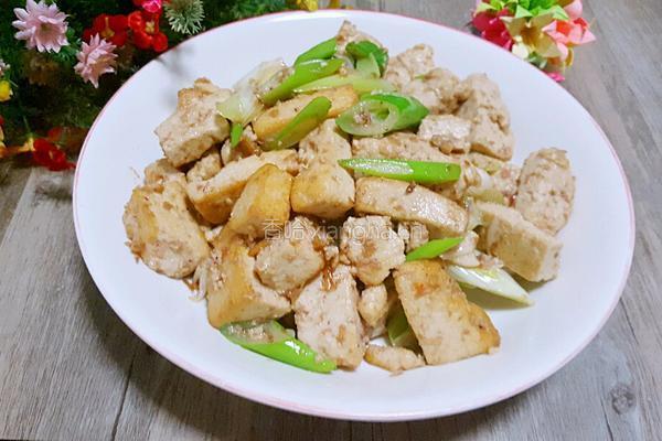 虾酱炒豆腐的做法图解8