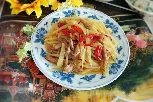 土豆炒猪肉的做法图解9