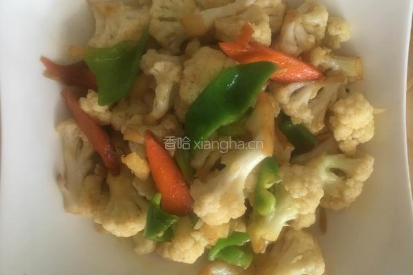 素炒菜花的做法图解4