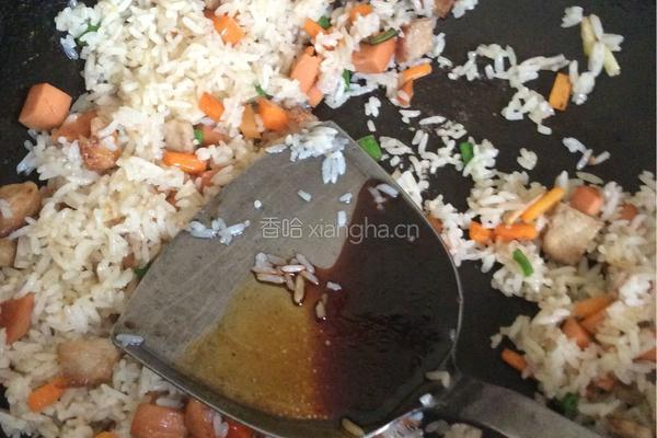 三丁炒饭的做法图解9