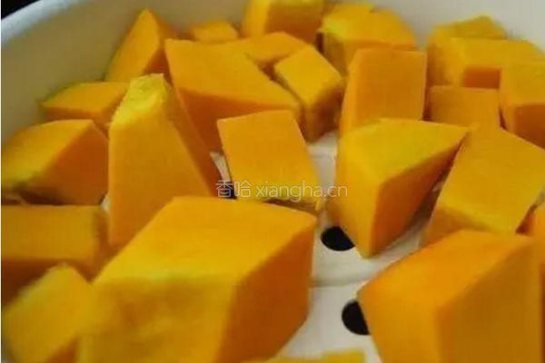 小米南瓜绿豆羹的做法图解1