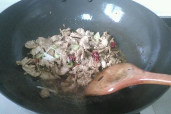 佛手瓜炒肉片的做法图解4