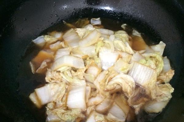 大白菜炖虾的做法图解4