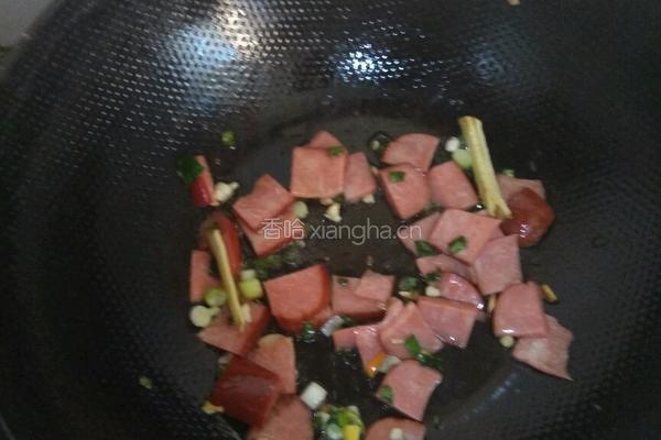 冬瓜炒火腿的做法图解9