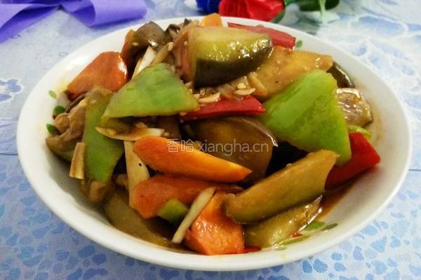 什锦素烧茄子的做法图解12