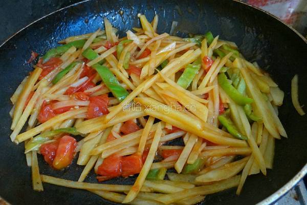番茄土豆丝的做法图解6