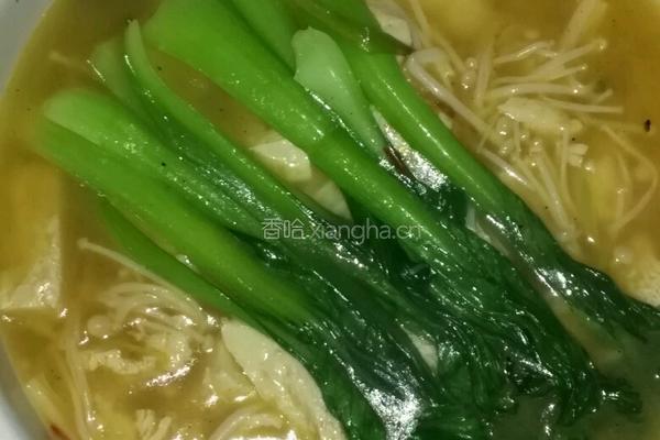 金针菇炖冻豆腐的做法图解6