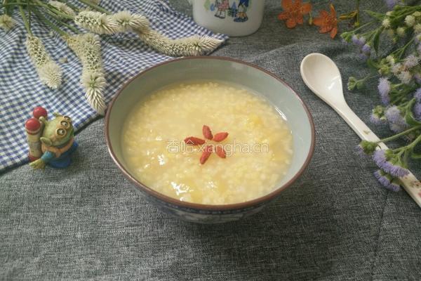苹果小米粥的做法图解7