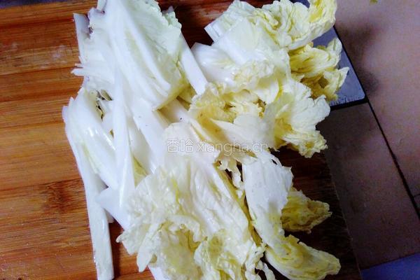 豆腐炖白菜的做法图解2
