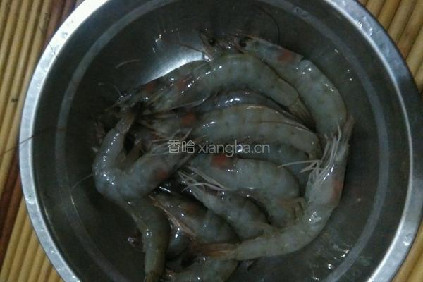 蒜蓉粉丝蒸开边虾的做法图解4