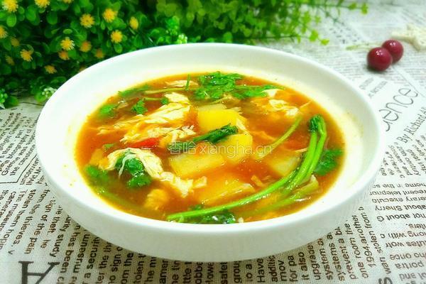 西红柿土豆鸡蛋汤的做法图解14