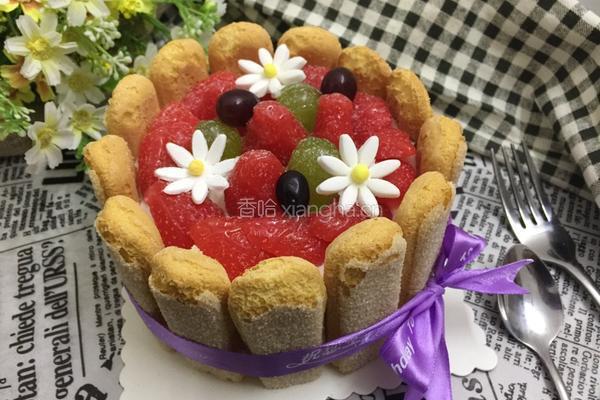 迷你芒果夏洛特的做法图解10