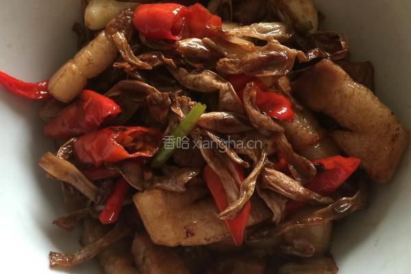 干豆角炒五花肉的做法图解2
