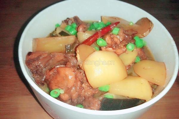 鸡骨架炖土豆的做法图解17