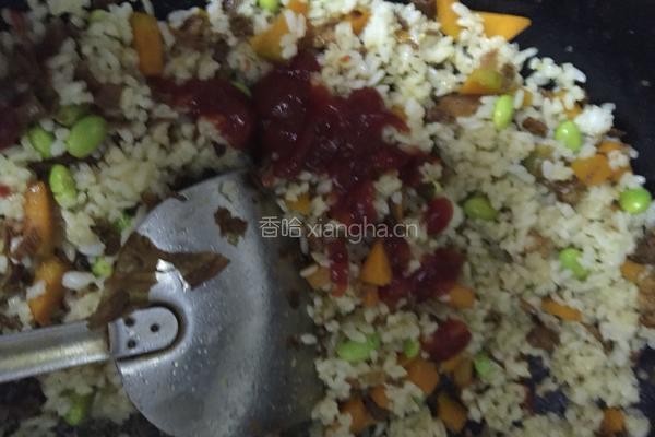 番茄酱炒饭的做法图解8