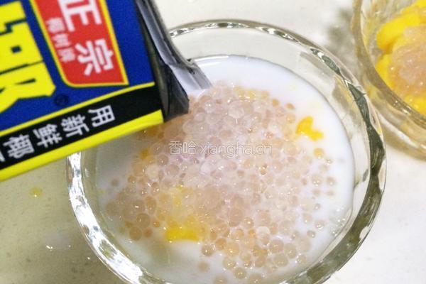 芒果椰汁西米露的做法图解12