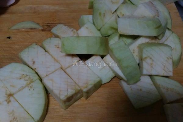 猪肉烧茄子的做法图解4