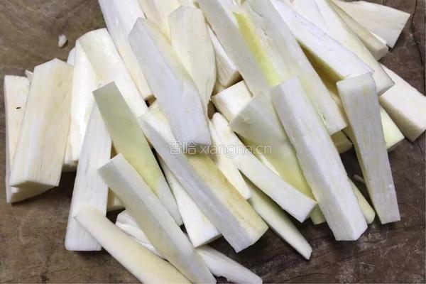 油焖茭白的做法图解3