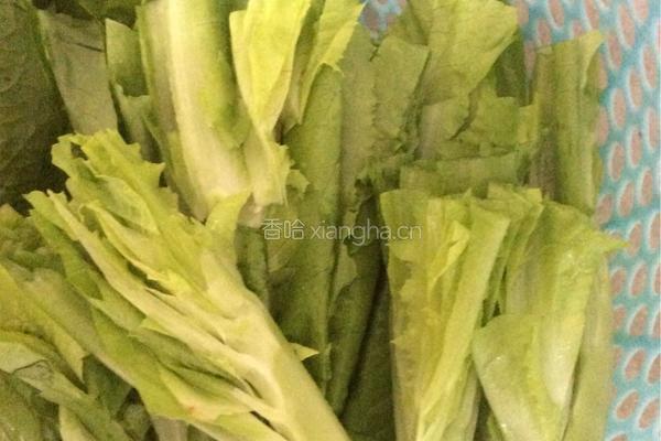 豆鼓鲮鱼炒麦菜的做法图解2
