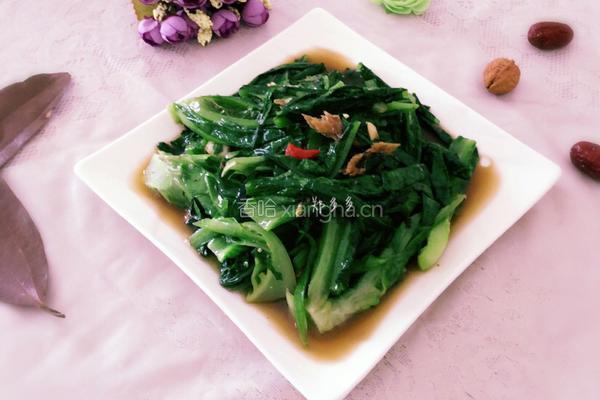 豆鼓鲮鱼炒麦菜的做法图解8