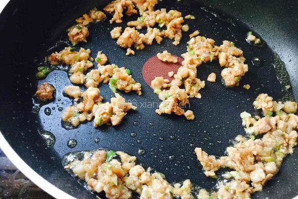 肉沫烤茄子的做法图解4