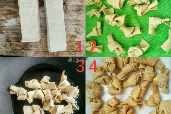 素炒豆腐皮的做法图解3