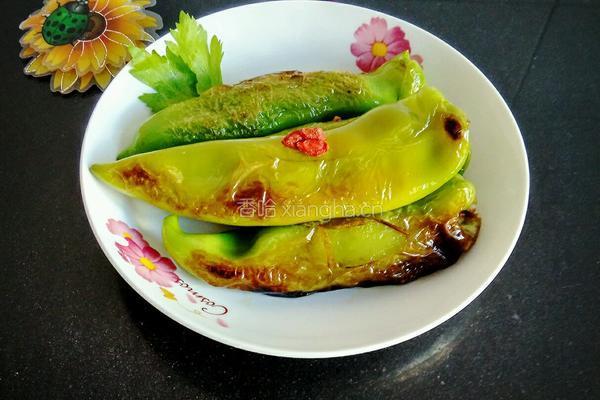 虎皮镶肉尖椒的做法图解8