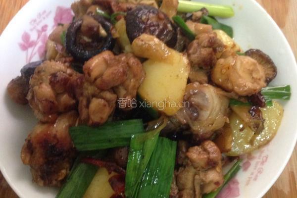 香菇土豆焖鸡块的做法图解12