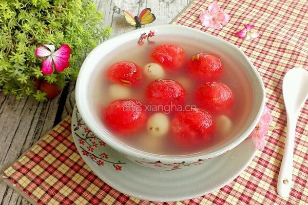 西瓜莲子羹的做法图解6