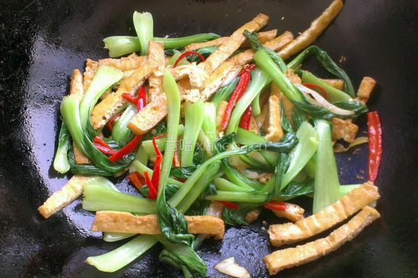 油豆腐炒青菜的做法图解8