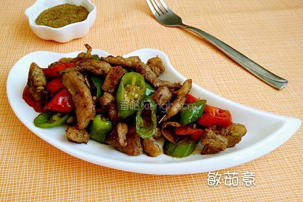 辣椒炒羊肉的做法图解11