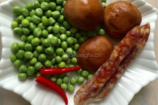 炒豌豆的做法图解1