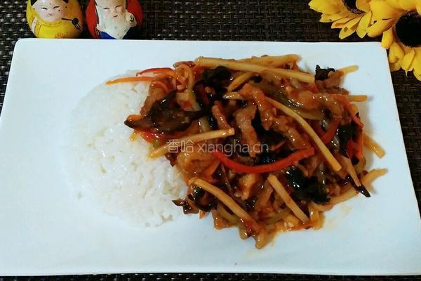 鱼香肉丝盖浇饭的做法图解15